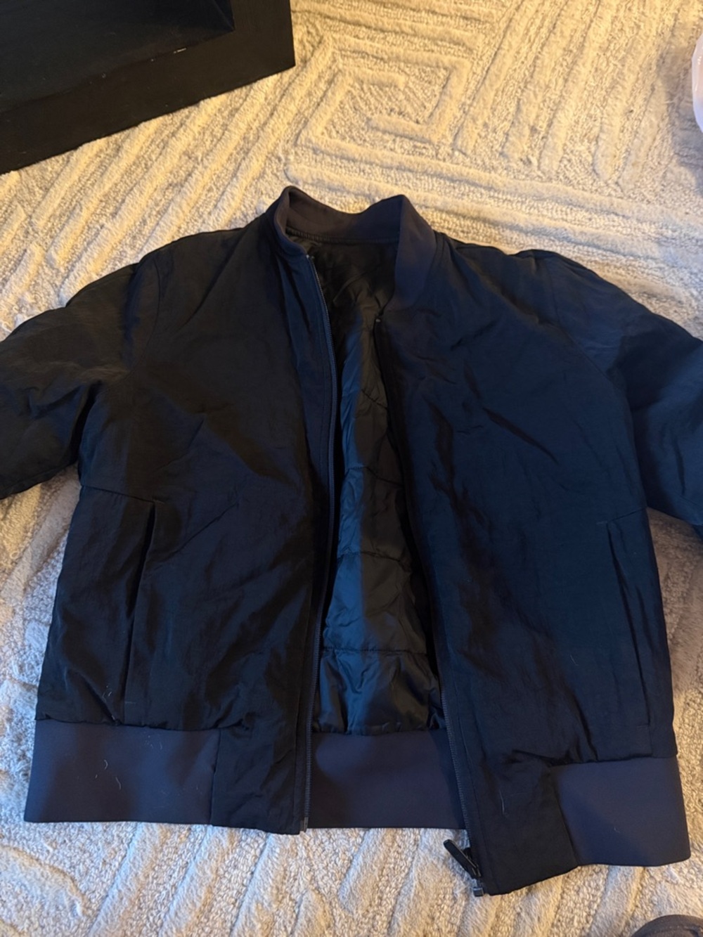 lululemon athletica Black Bomber Jacket